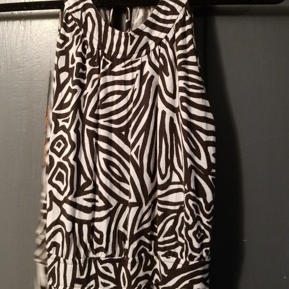 Black and white Banana Republic maxi dress - Picture 1 of 3